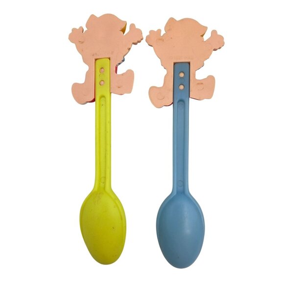 Dairy Queen Dennis the Menis Plastic Spoons Vintage 1996 Yellow & Blue - Picture 5 of 6